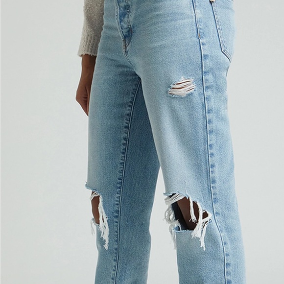 PacSun Light Blue Distressed Women's (dad)Jeans - Picture 2 of 12